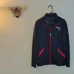 NFL Patriots Jacket - Blue and Red, size small